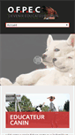 Mobile Screenshot of formationeducateurcanin.fr